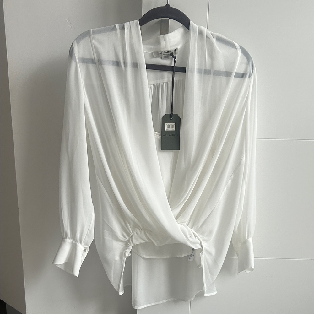 Elegant White All Saints Blouse